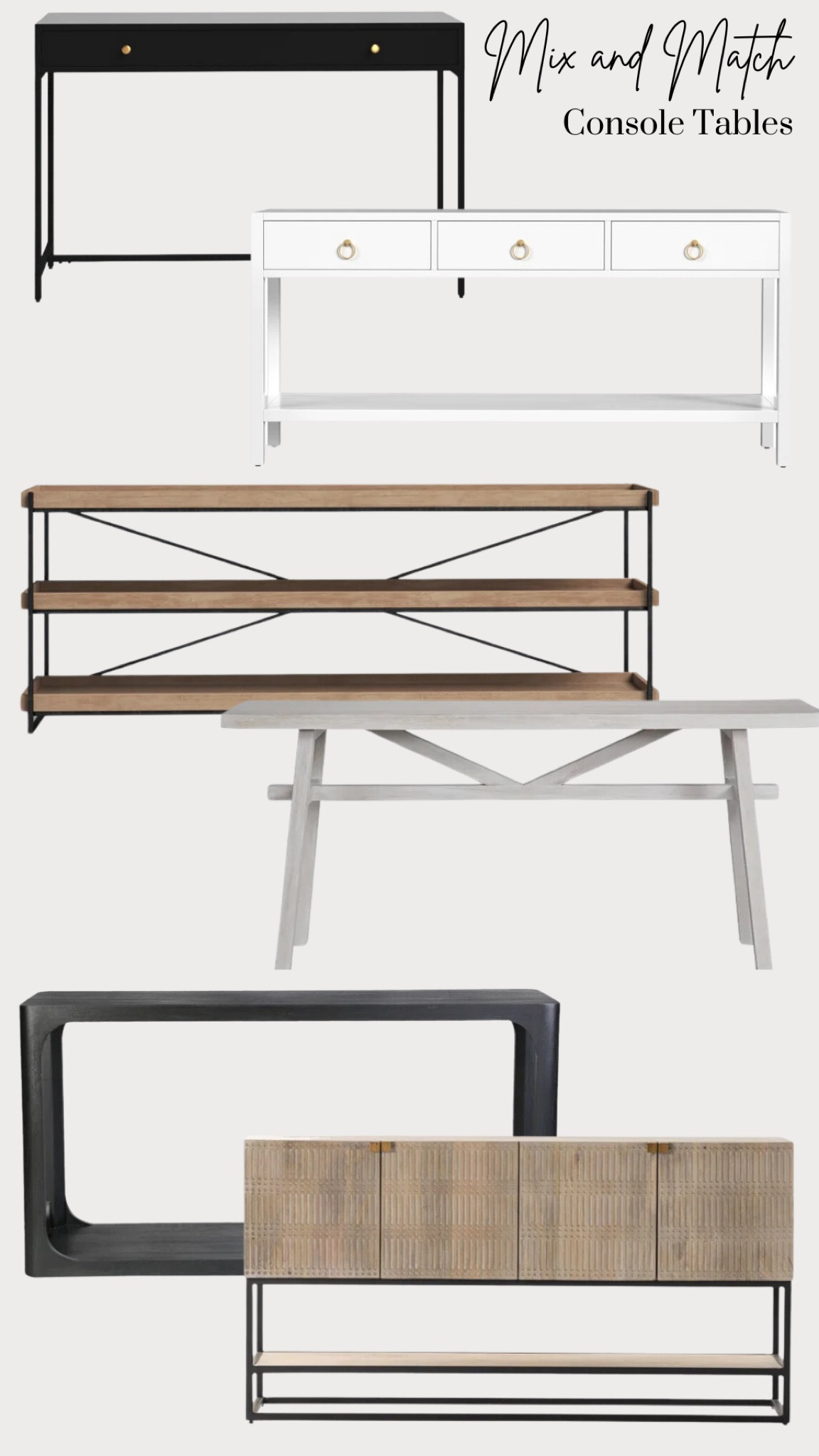 Joss & Main mix and march console entry tables 

#LTKhome