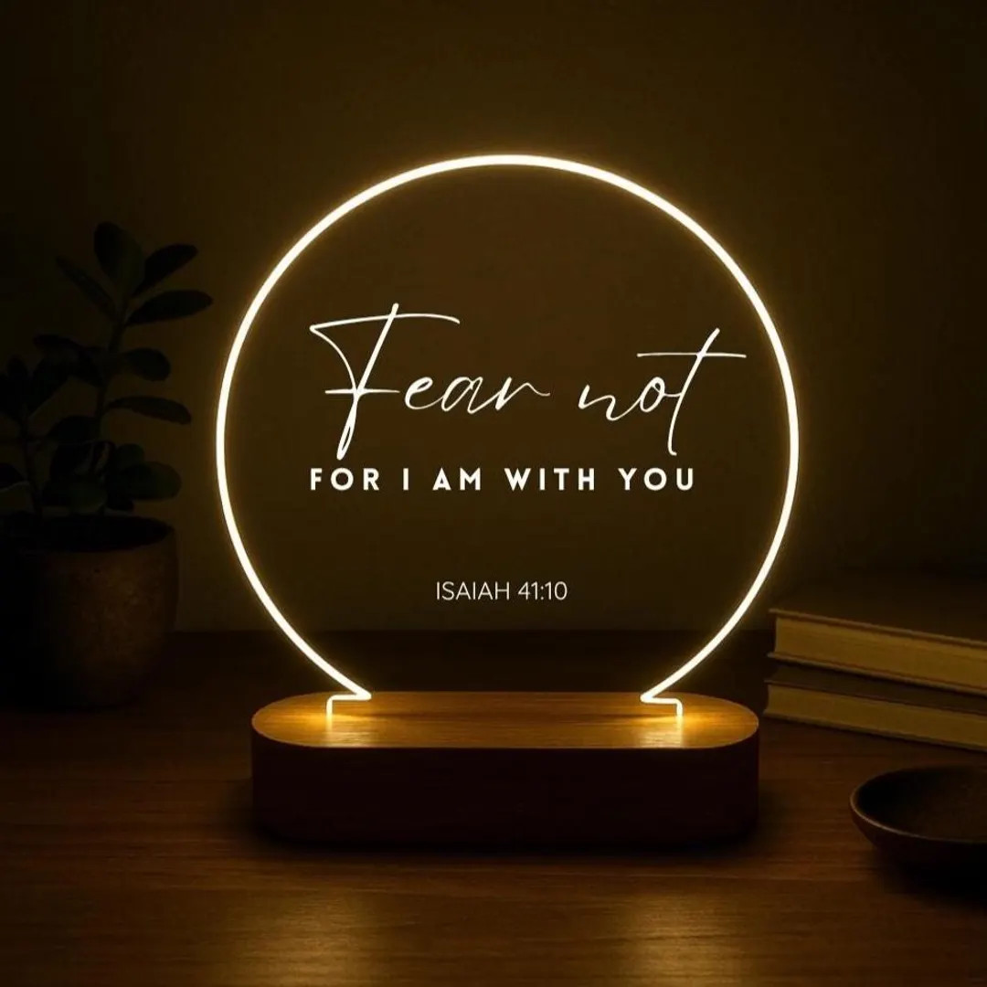 Custom Bible Verse Night Light – Personalized Christian LED Lamp – Religious Gift for Her, Fa... | Etsy (US)