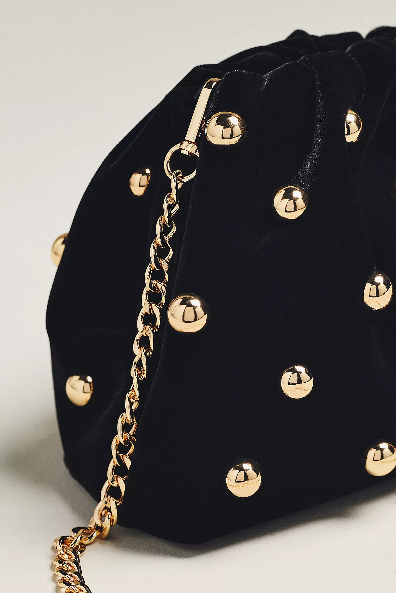 Maeve Velvet Studded Clutch | Anthropologie (US)
