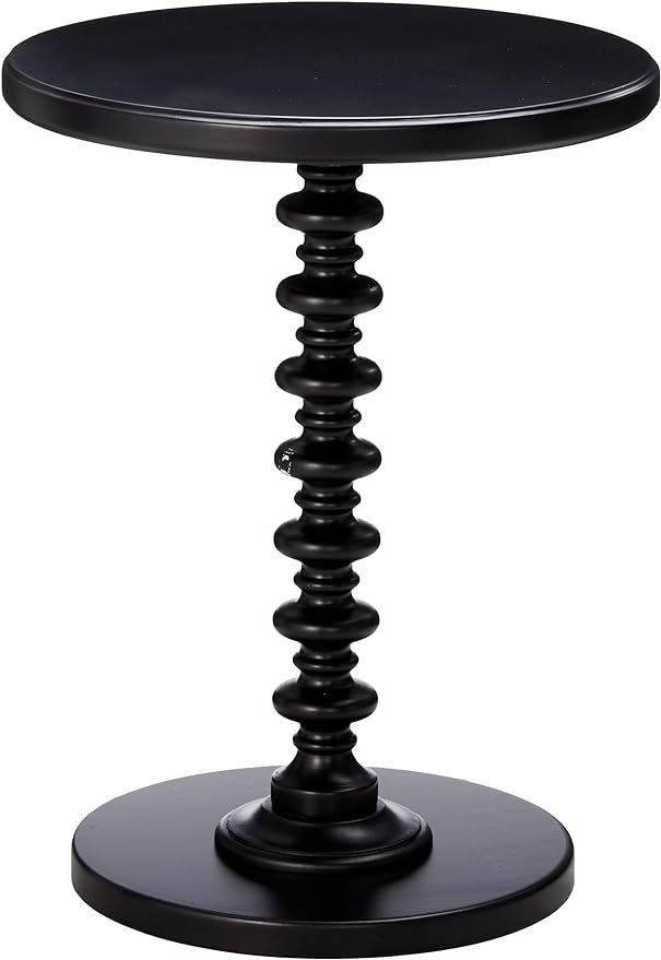 Powell Furniture Round Spindle Table, Black | Amazon (US)