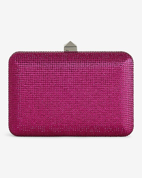 Rhinestone Stud Clasp Clutch | Express
