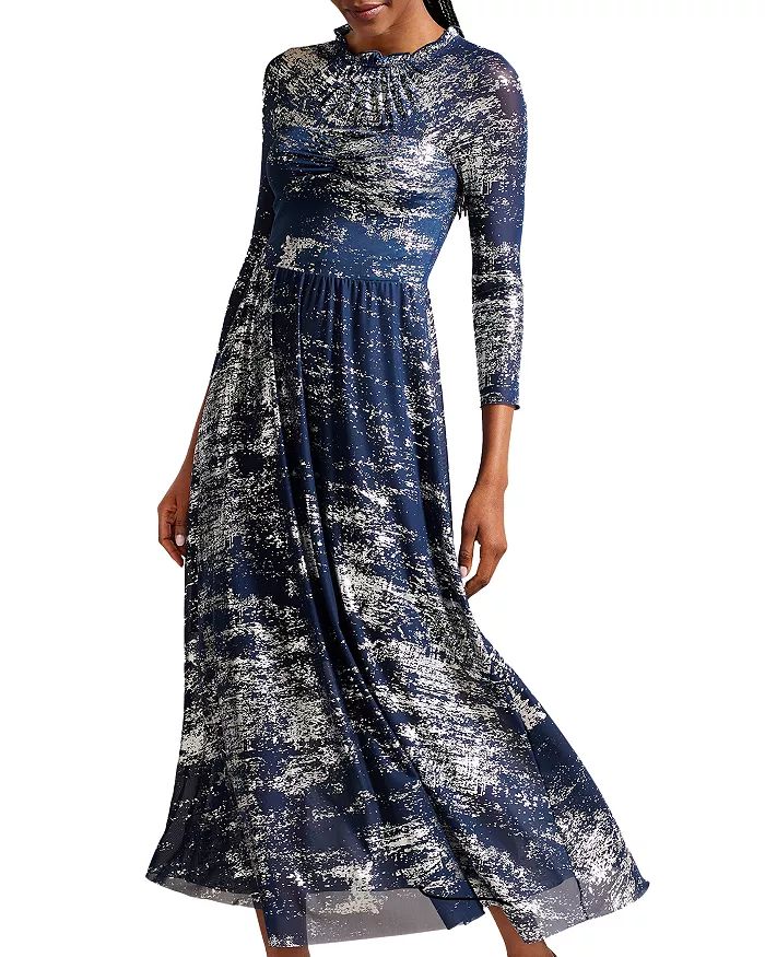Iggiey Metallic Burnout Midi Dress | Bloomingdale's (US)