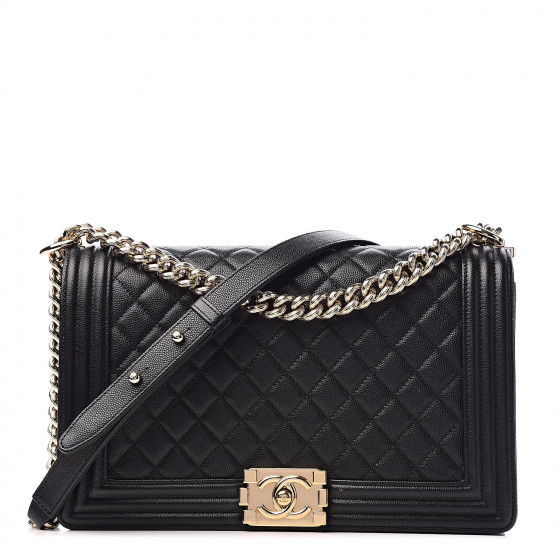 Caviar Quilted New Medium Boy Flap Black | Fashionphile