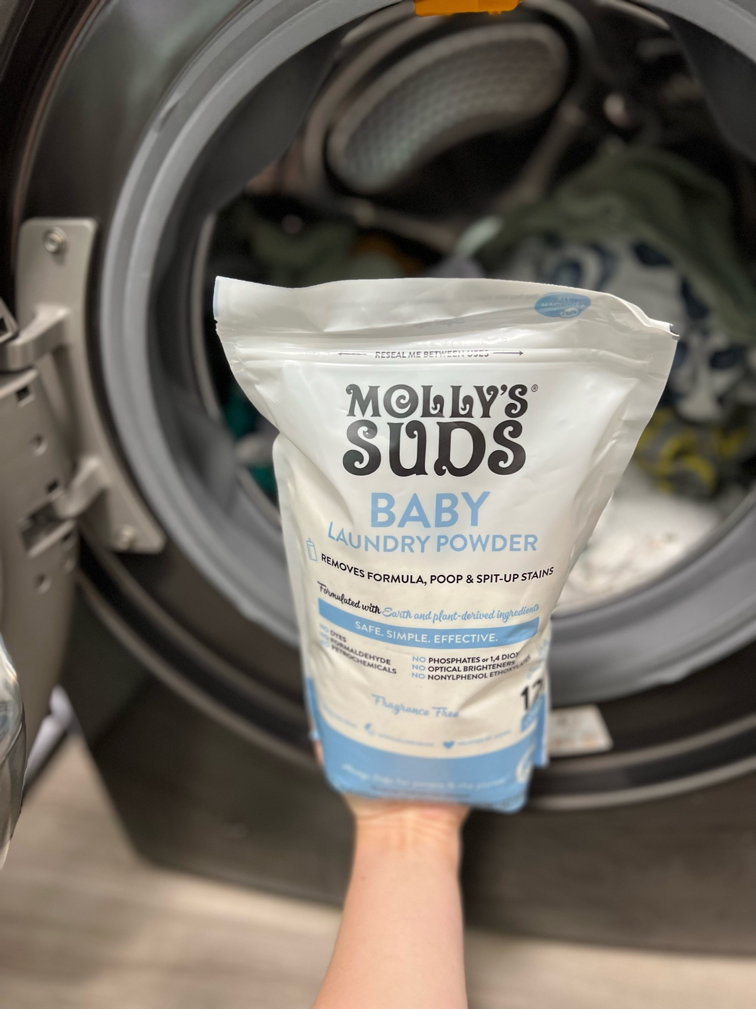 Molly’s Suds baby detergent… only the best for my baby. Not only do our babies wear clothes, they also put their clothes in their mouths. This is why I use baby safe detergent for my little one. I love Molly’s suds and their other products as well! 

Baby laundry | baby boy | postpartum | powder detergent | clean products 

#LTKbaby