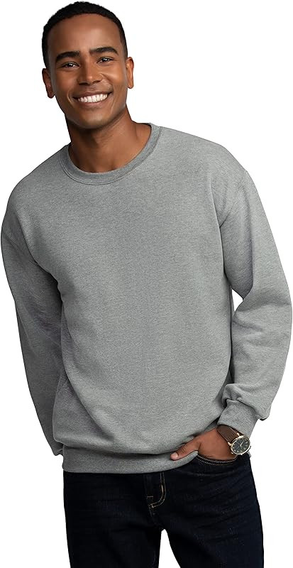 Fruit of the Loom Eversoft Fleece Crewneck Sweatshirts, Moisture Wicking & Breathable, Sizes S-4X | Amazon (US)