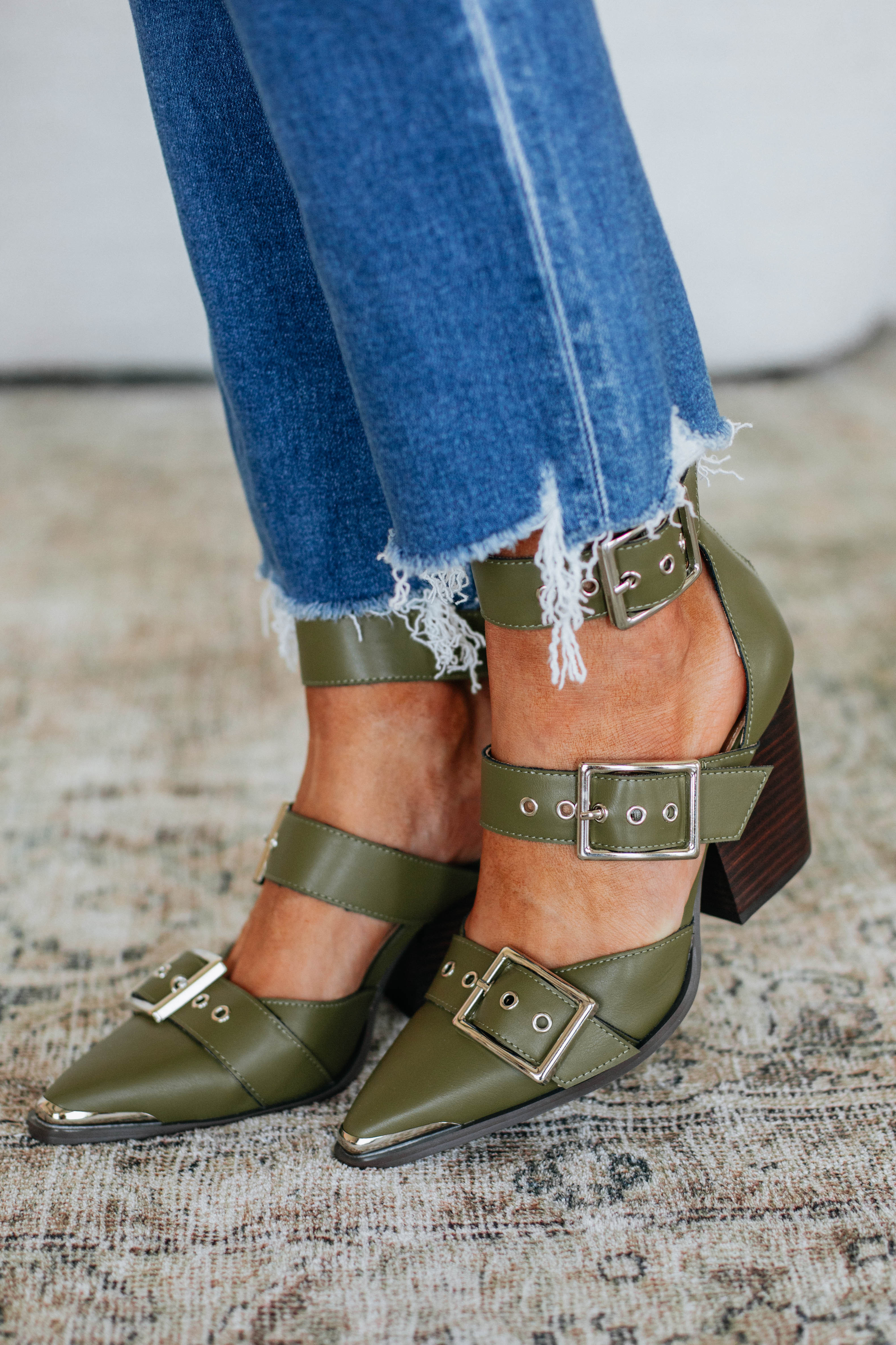 Proving My Point Heels - Olive 8 | Wild Oak Boutique