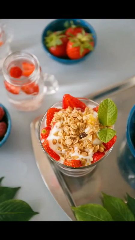 In just 2 minutes, you can enjoy the perfect combination of creamy yogurt, fresh mixed berries, and crunchy granola!

Get the full recipe:
- https://foodpluswords.com/mcdonalds-yogurt-parfait/
-  OR search “Food Plus Words Yogurt Parfait” on Google

#LTKFind #LTKFitness #LTKunder100