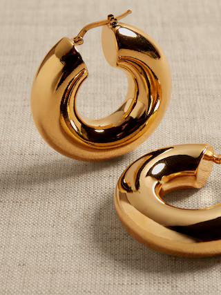 Ravena Large Plump Hoops | Aureus + Argent | Banana Republic (US)