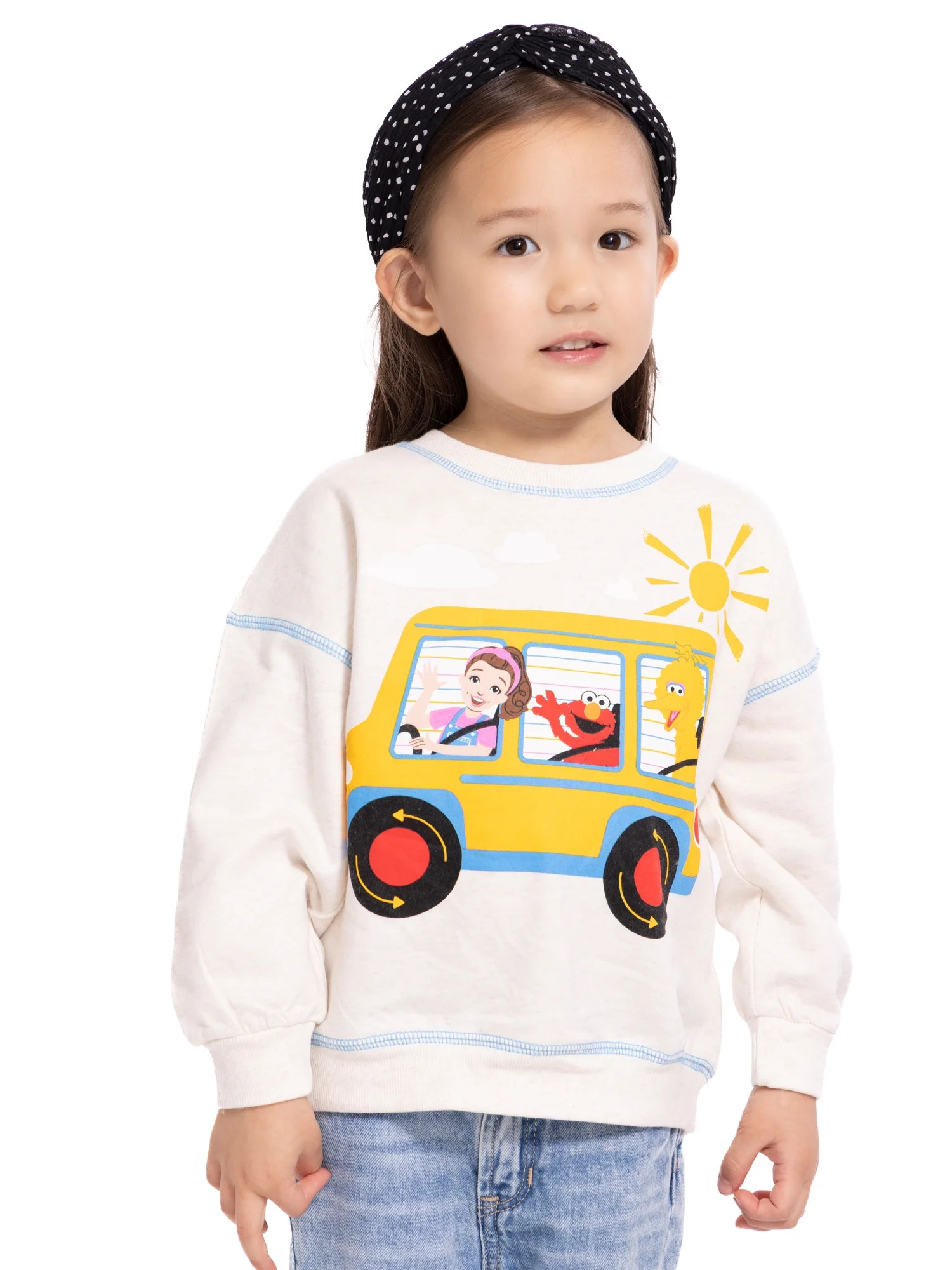 Ms. Rachel x Sesame Street Toddlers' Graphic Sweatshirt with Long Sleeves, Sizes 12M-5T - Walmart... | Walmart (US)