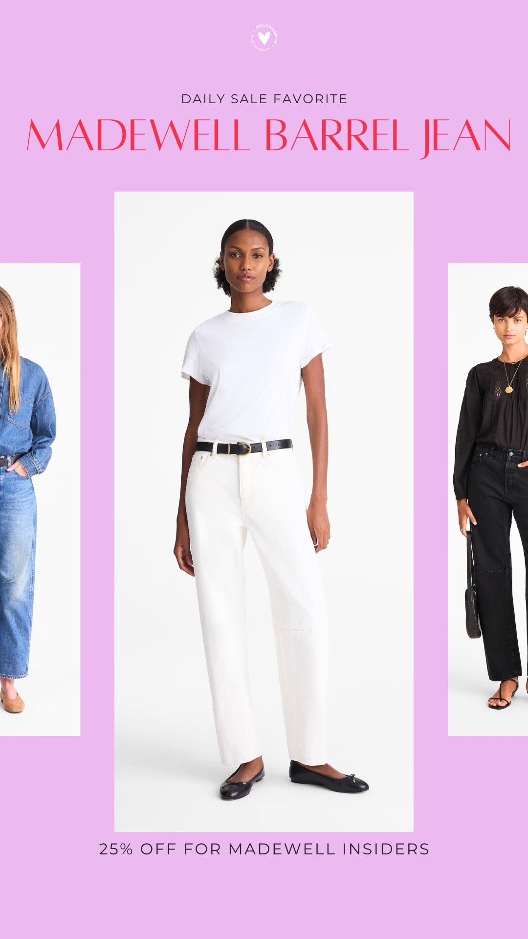 daily sale fav | Madewell barrel Jean 

#LTKSaleAlert