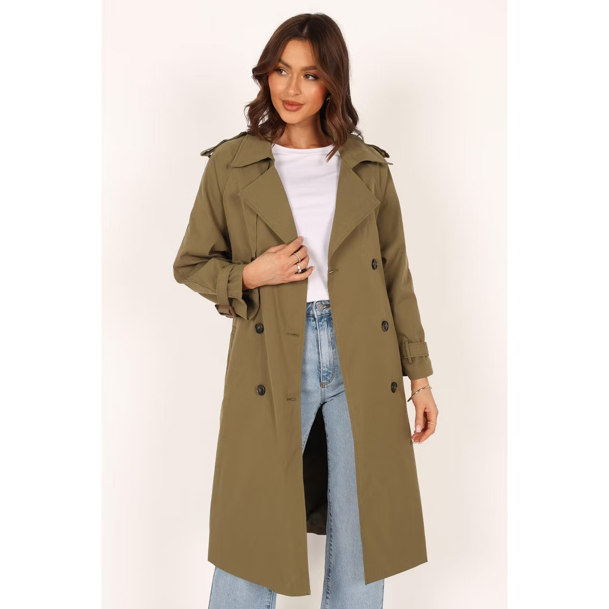 Petal and Pup Womens Trina Button Front Trench Coat | Target