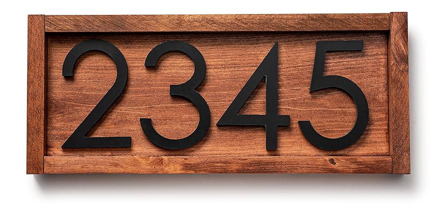 Tanyard Modern Address Plaque for Outside, Address Sign, Address Numbers for your Yard, Waterproo... | Amazon (US)