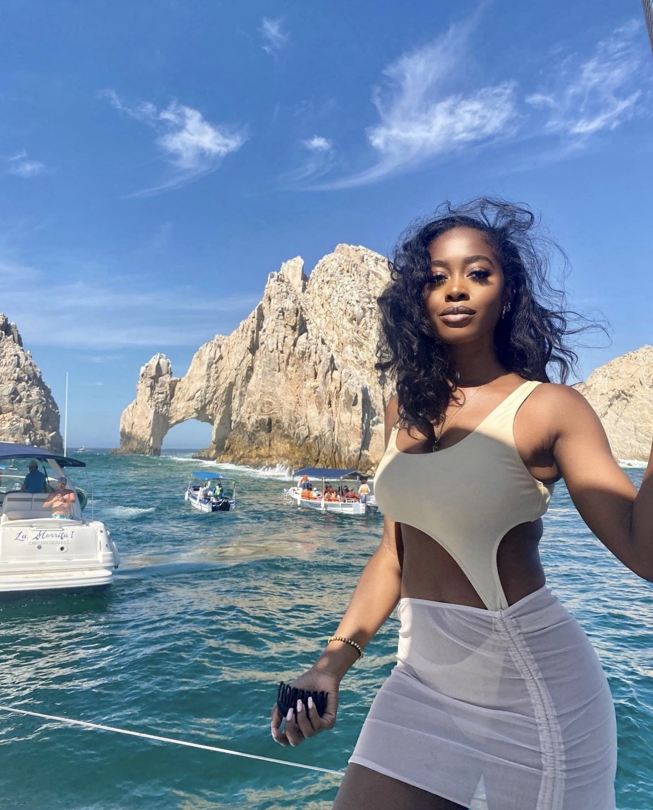 Tan one piece bikini 

SHEIN X sofia suescun SHEIN Swim BAE 2pack Cut-out Ring Linked One Piece Swimsuit With Beach Skirt

Dive into summer vibes with SHEIN x Sofia Suescun! Unveil your beach beauty in the SHEIN Swim BAE 2pack - Cut-out Ring Linked One Piece Swimsuit, paired effortlessly with a stylish Beach Skirt. 🌊👙 #SHEINsw #BeachGlam


—-

Chic, stylish, beach-ready, one-piece swimsuit, cut-out design, Sofia Suescun collection, summer fashion, beach skirt, trendy swimwear, BAE series.

#LTKswim #LTKtravel #LTKfindsunder50