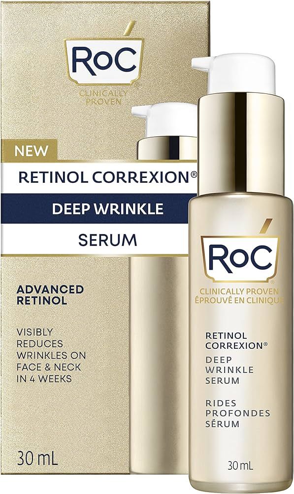RoC Retinol Correxion® Deep Wrinkle Retinol Face Serum with Ascorbic Acid, Daily Anti-Aging Skin... | Amazon (CA)