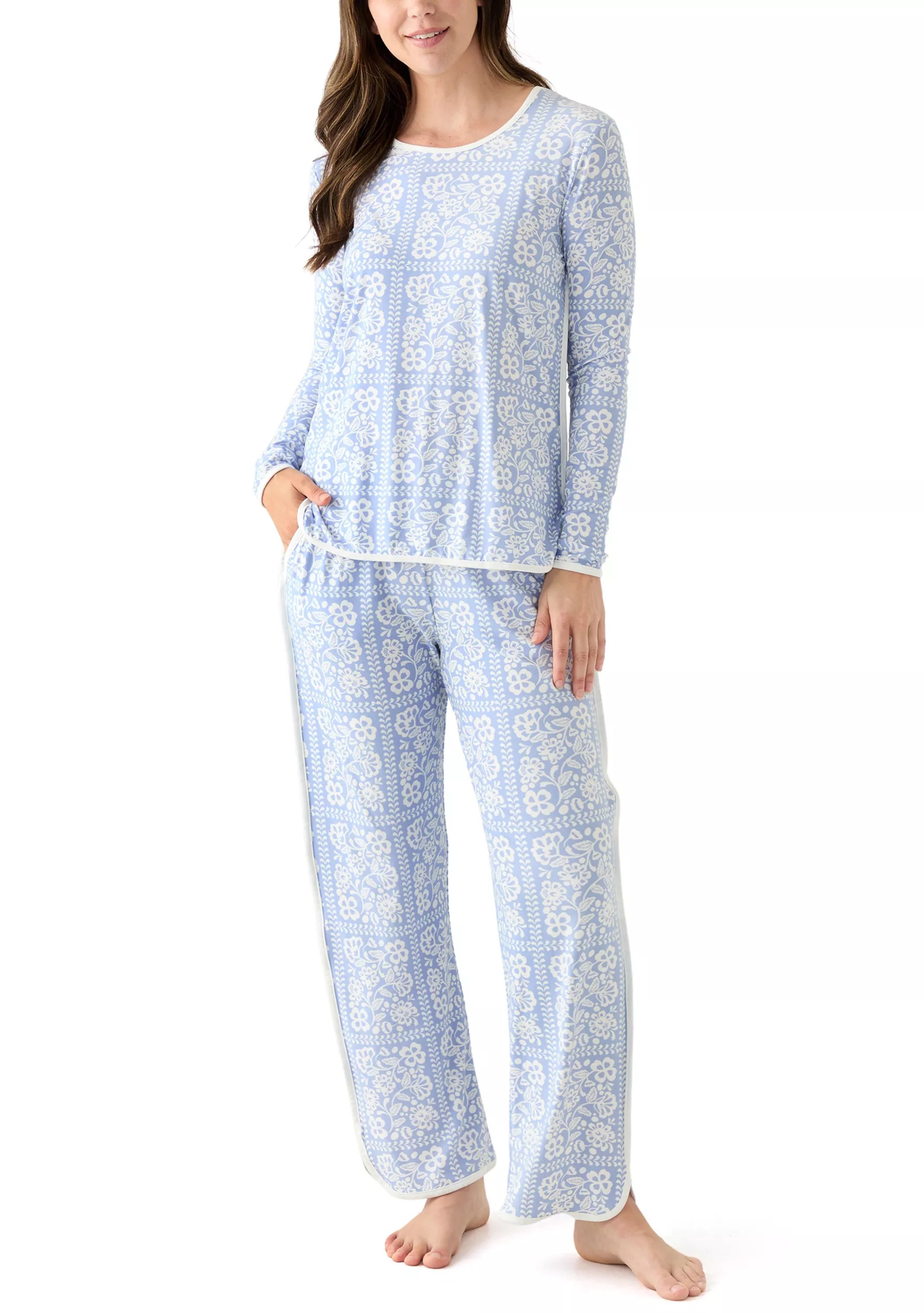 Women's Long Sleeve Pajama Top and Pants Set | Belk