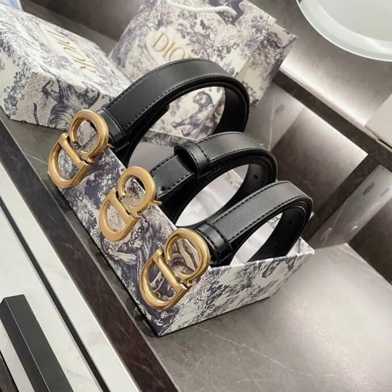 Dupe Dior Classic Wristband Women Designers Belts Womens Casual CD Letter Smooth Buckle Belt Widt... | DHGate