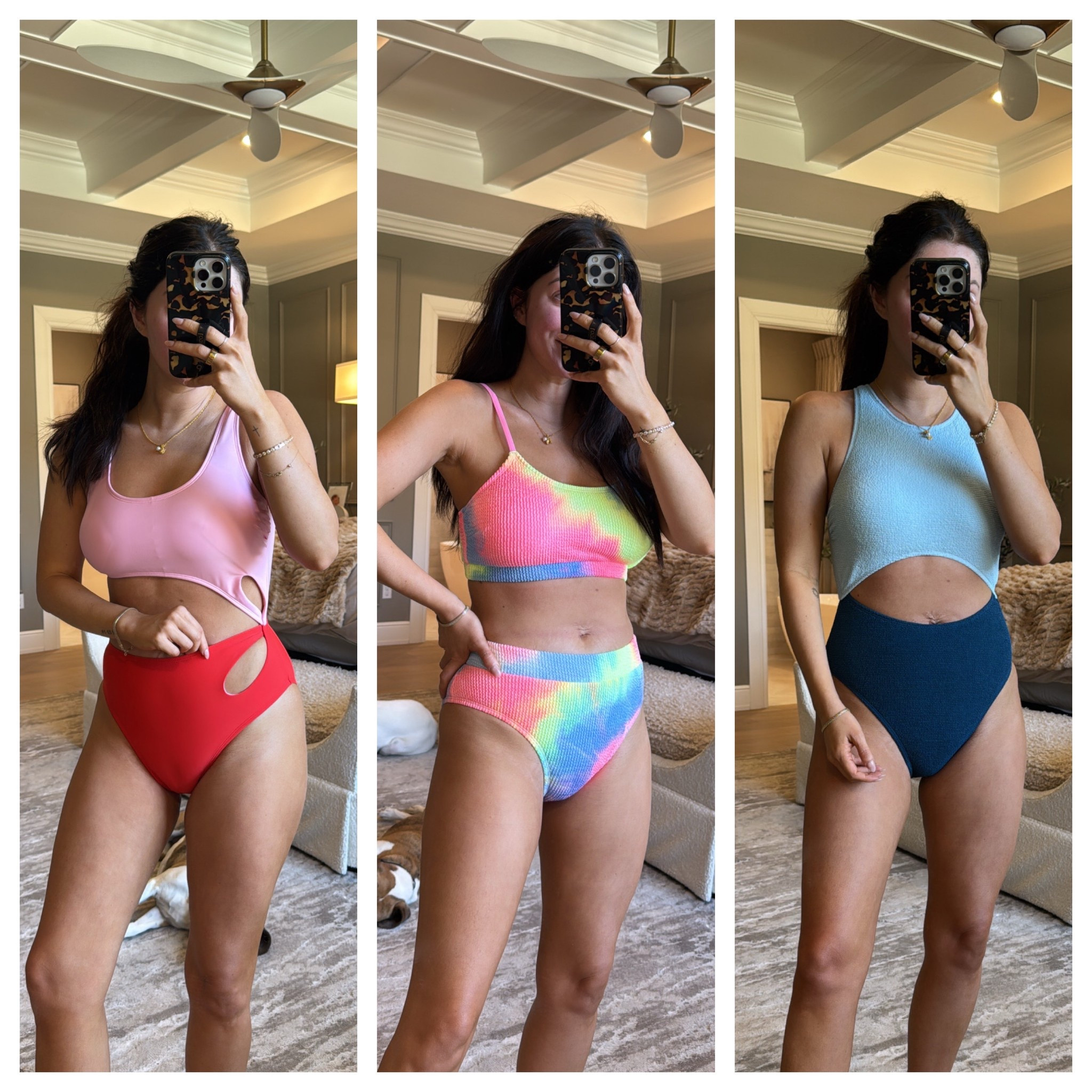 Pops of Color 🌈☀️ 
All under $40!  I am wearing a medium in all suits. 

Katy15 15% off over 70USD+ 
Katy20 20% off over 109USD+

@cupshe #cupshe #cupshepartner 