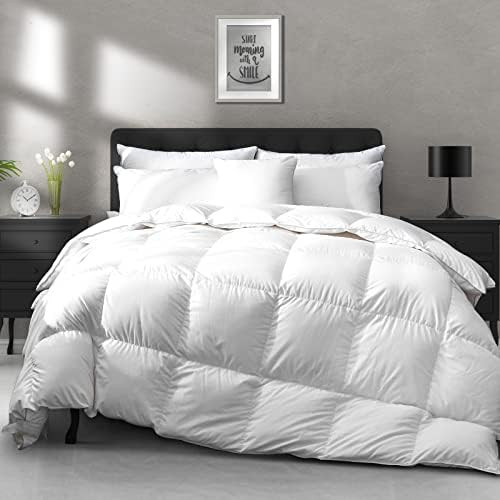 APSMILE Luxury All Season Down Feather Fibers Comforter Full/Queen Size Duvet Insert - 100% Organ... | Amazon (US)