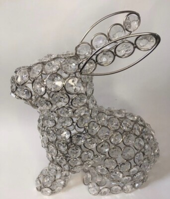 9” Crystal Beaded Rhinestone Gem Bunny Rabbit: Easter Decor Crystal Gem Bunny  | eBay | eBay US