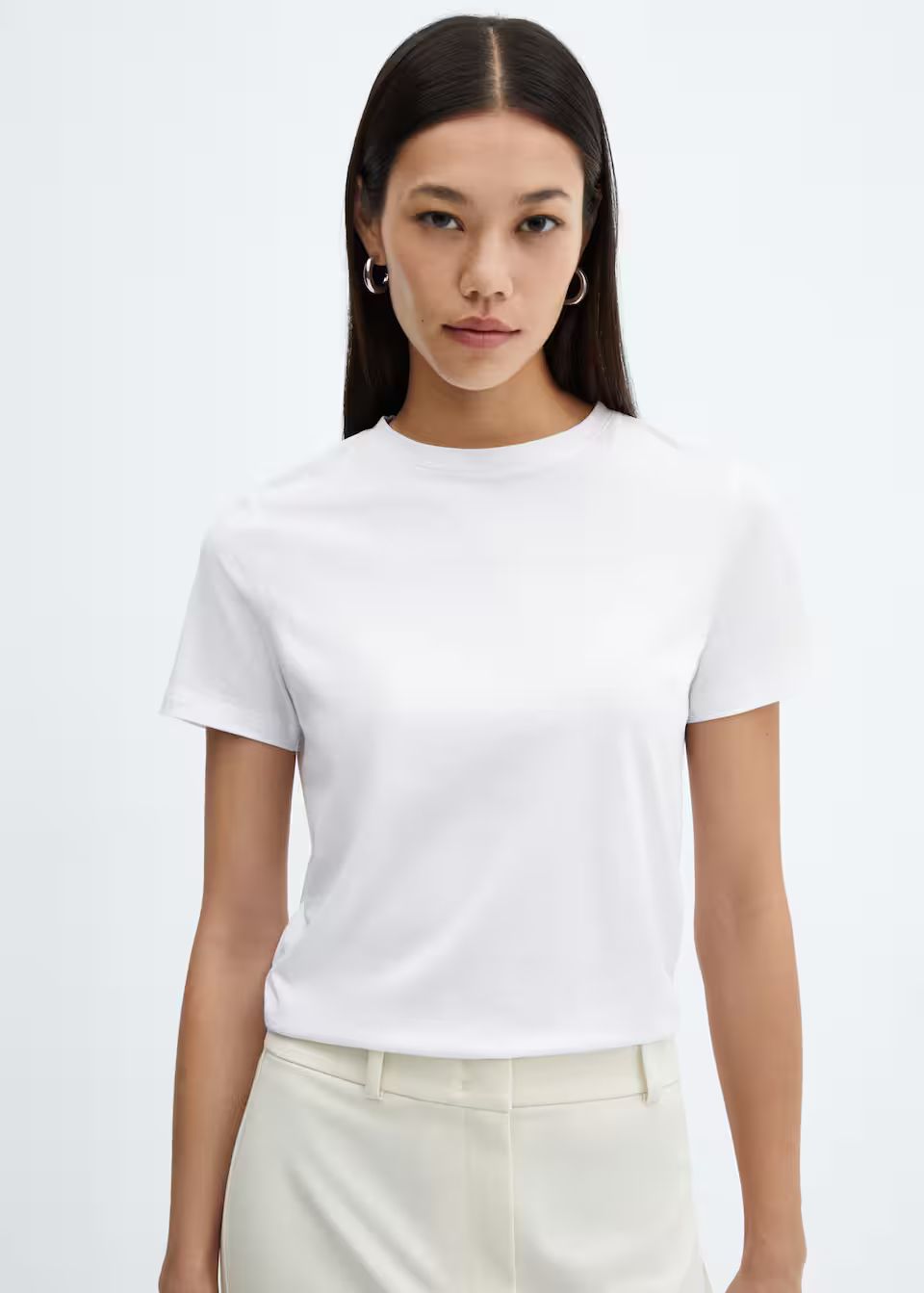 100% cotton t-shirt -  Women | Mango USA | MANGO (US)