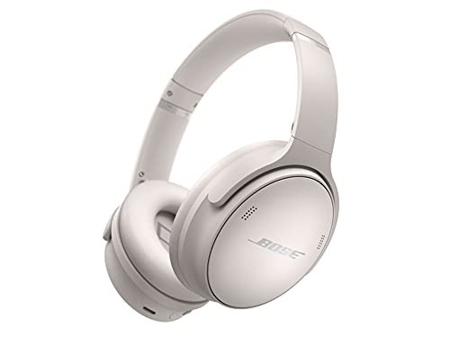 Bose QuietComfort 45 Noise Canceling Bluetooth Headphones (White Smoke) (Renewed) | Amazon (US)