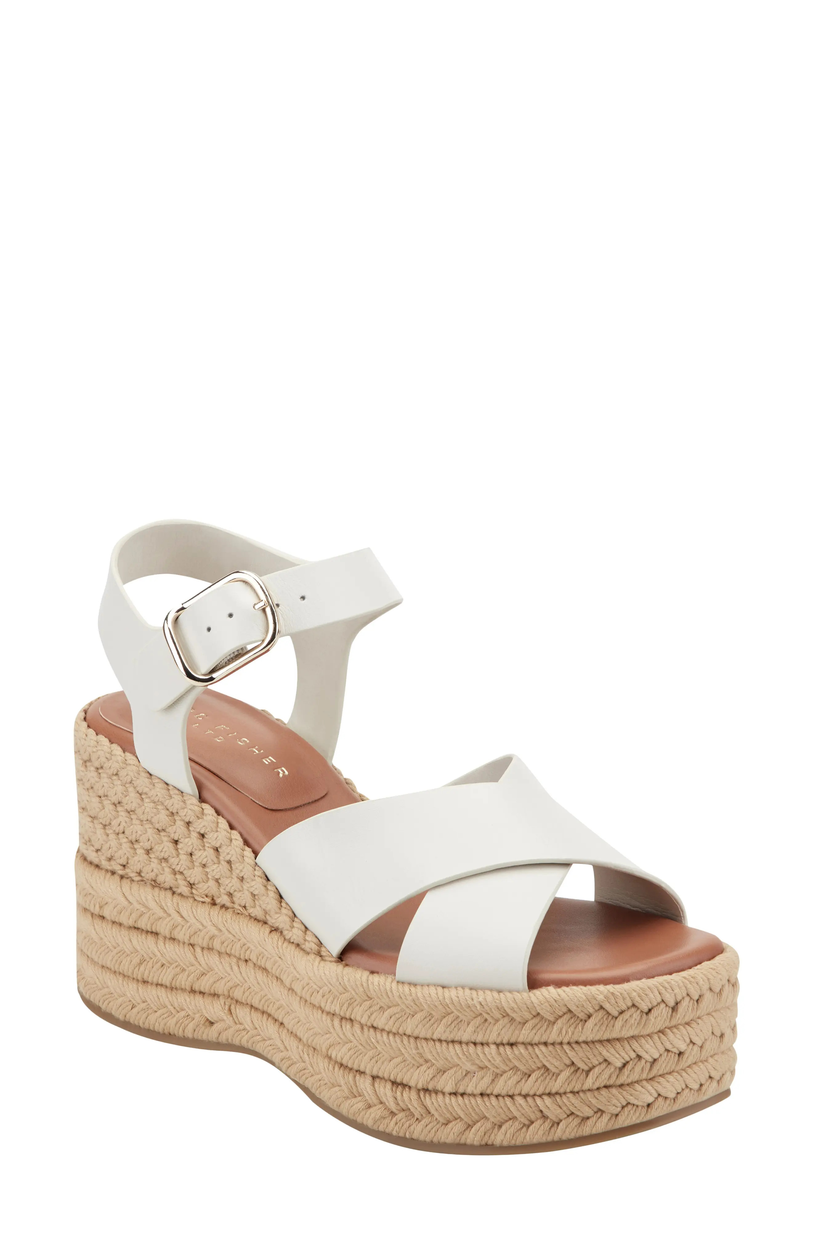 Marc Fisher LTD Pasion Espadrille Ankle Strap Platform Wedge Sandal (Women) | Nordstromrack | Nordstrom Rack