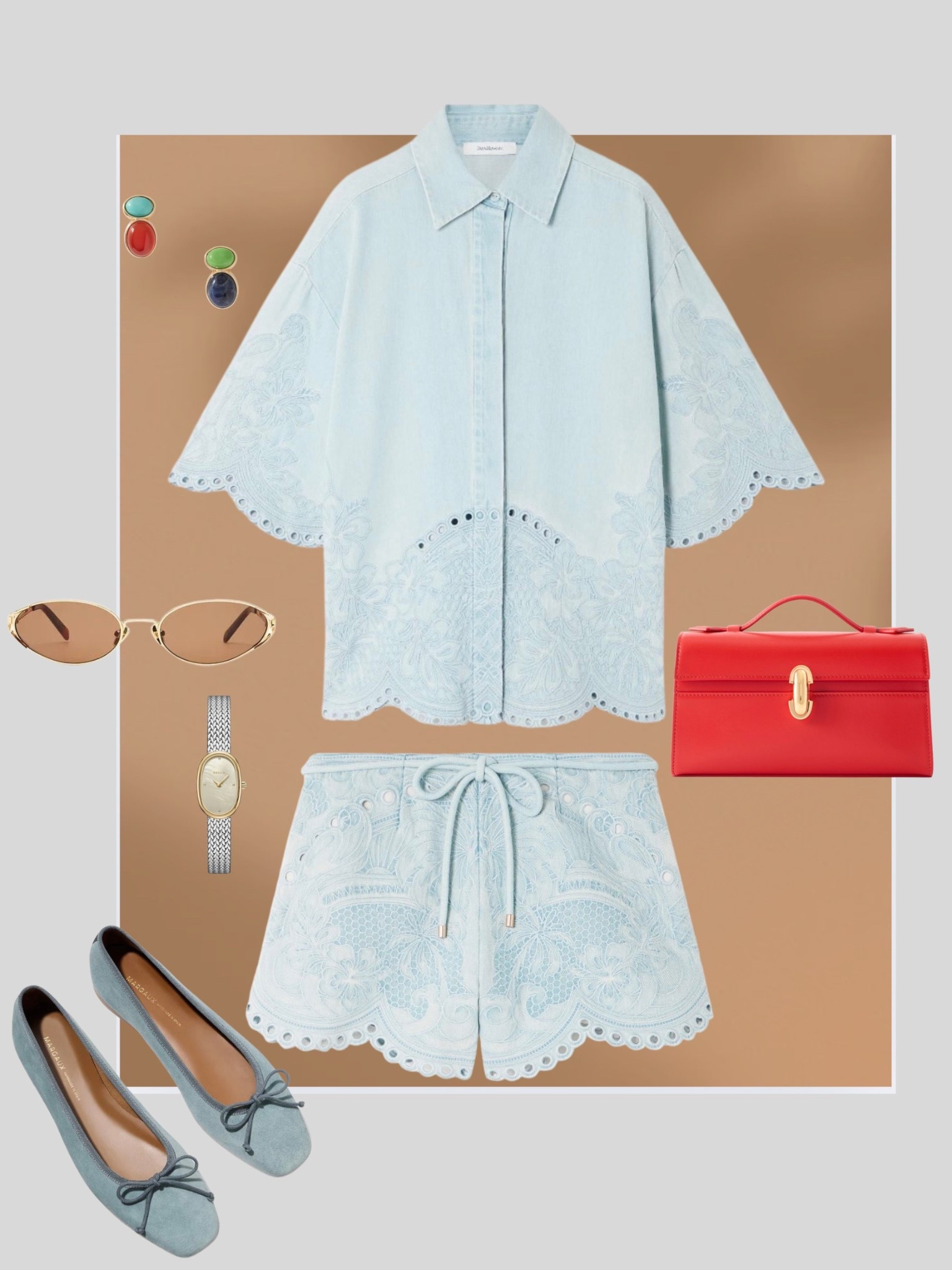 Spring outfit inspo. I love anything denim and a good matching set. Love a pop of red always.

#LTKSpringSale #LTKOver40 #LTKmomlife