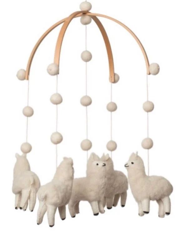 PREORDER !!!! Llama , llama mobile , llama nursery decor , felt , wool, nursery , baby mobile - boho | Etsy (US)