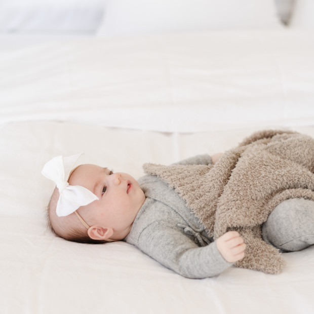 Saranoni Bamboni Mini Blanket in Taupe | Poly | Babylist