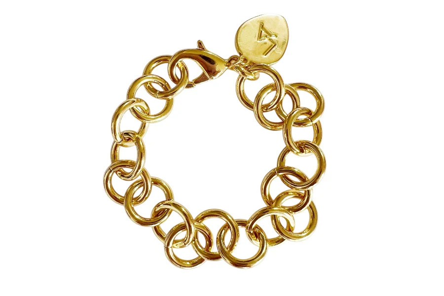 Circle Link Chunky Chain Bracelet- Gold or Silver | Lauren Amble Designs