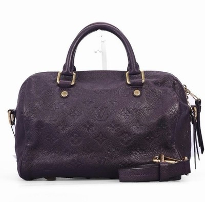 Louis Vuitton Speedy 25 Empreinte Purple Monogram  Bag Gold Hardware w/ Strap | eBay US