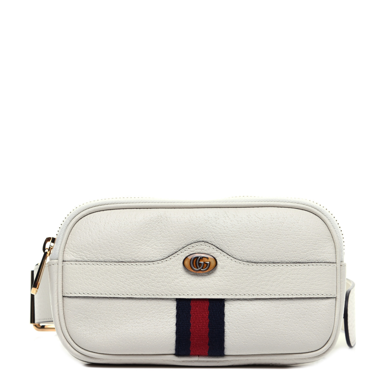 Grained Calfskin Ophidia Belted iPhone Case 85 34 White | Fashionphile