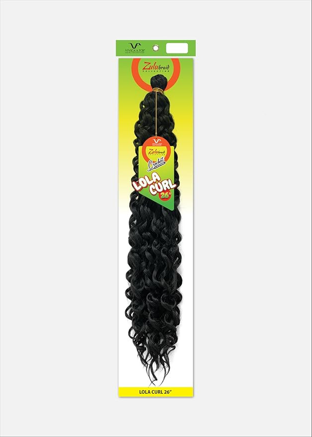 Vivica A Fox Zulu Braid Collection - 26 Inch Lola Curl Latch Hook Crochet Braid, 22 Strands (1-Pa... | Amazon (US)