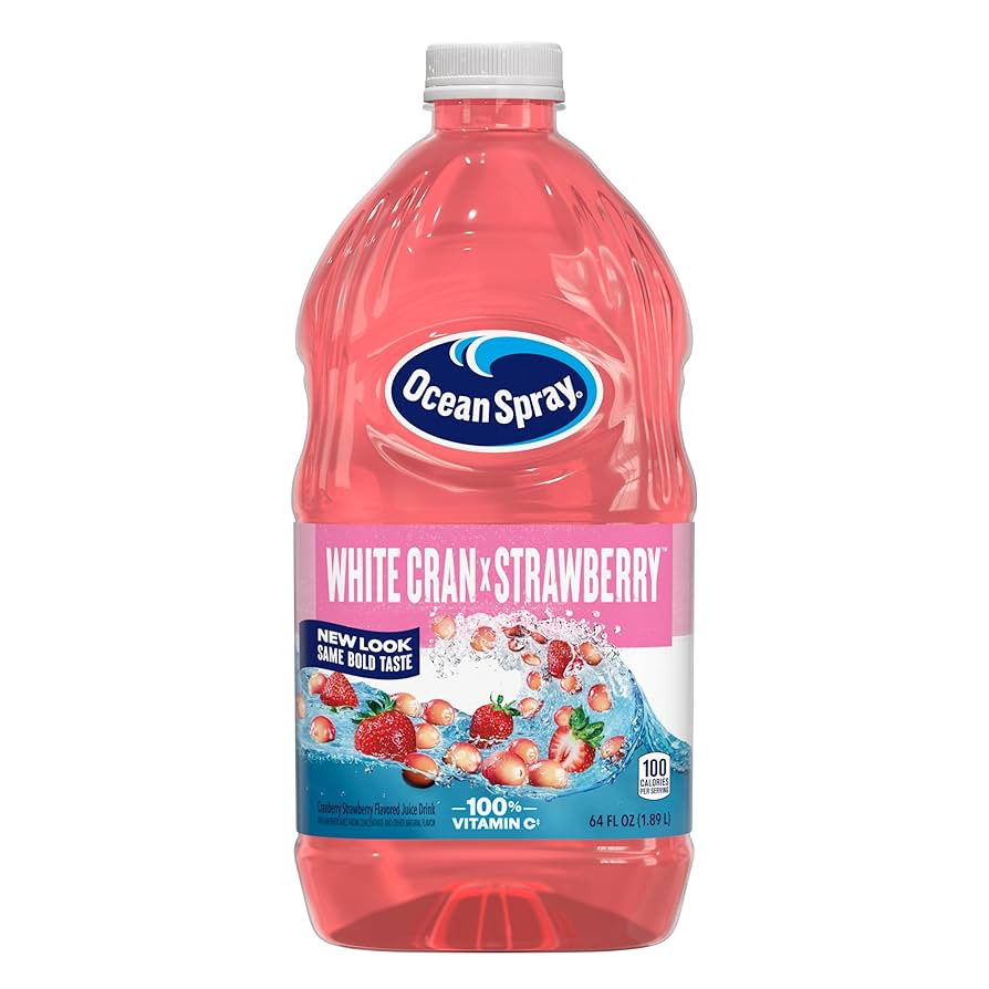 Ocean Spray® White Cran-Strawberry Juice Drink, 64 Fl Oz Bottle (Pack of 1) | Amazon (US)