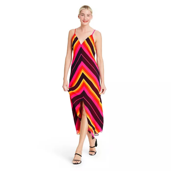 Chevron Sleeveless Slip Dress - Christopher John Rogers for Target Pink | Target