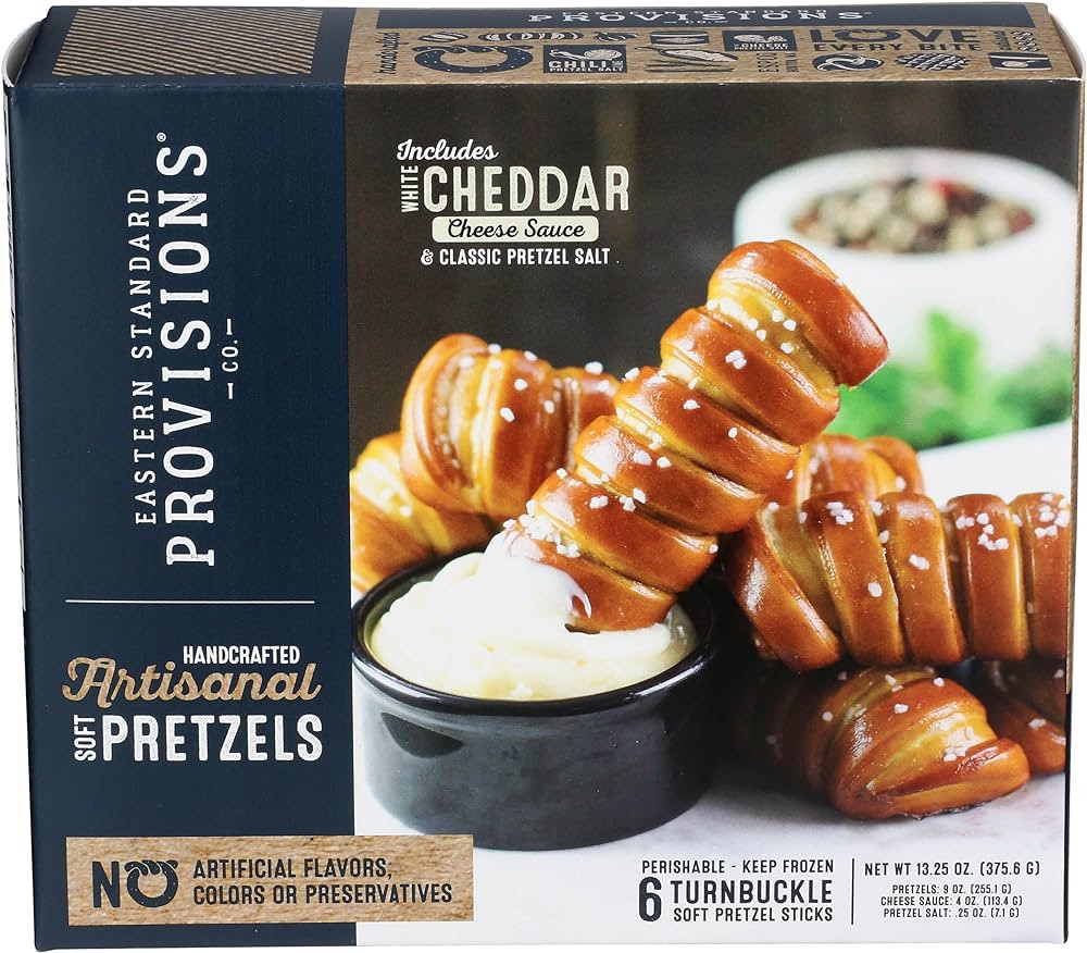Eastern Standard Provisions Turnbuckle Soft Pretzel Sticks with Cheese, 13.25 OZ | Amazon (US)