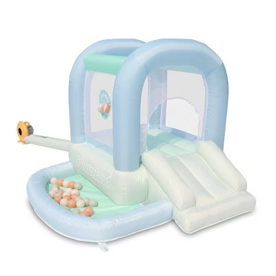 Bounceland Mini Inflatable Bounce House with Ball Pit - Pastel Mist | Target