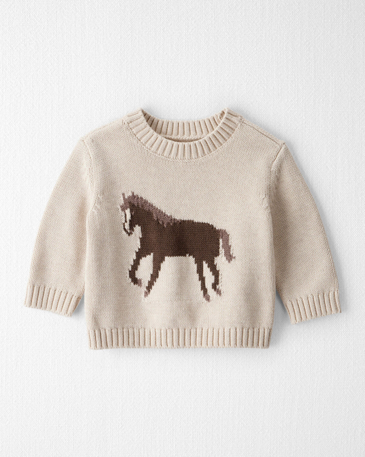 Baby Organic Cotton Horse Sweater Knit | Carter's Inc