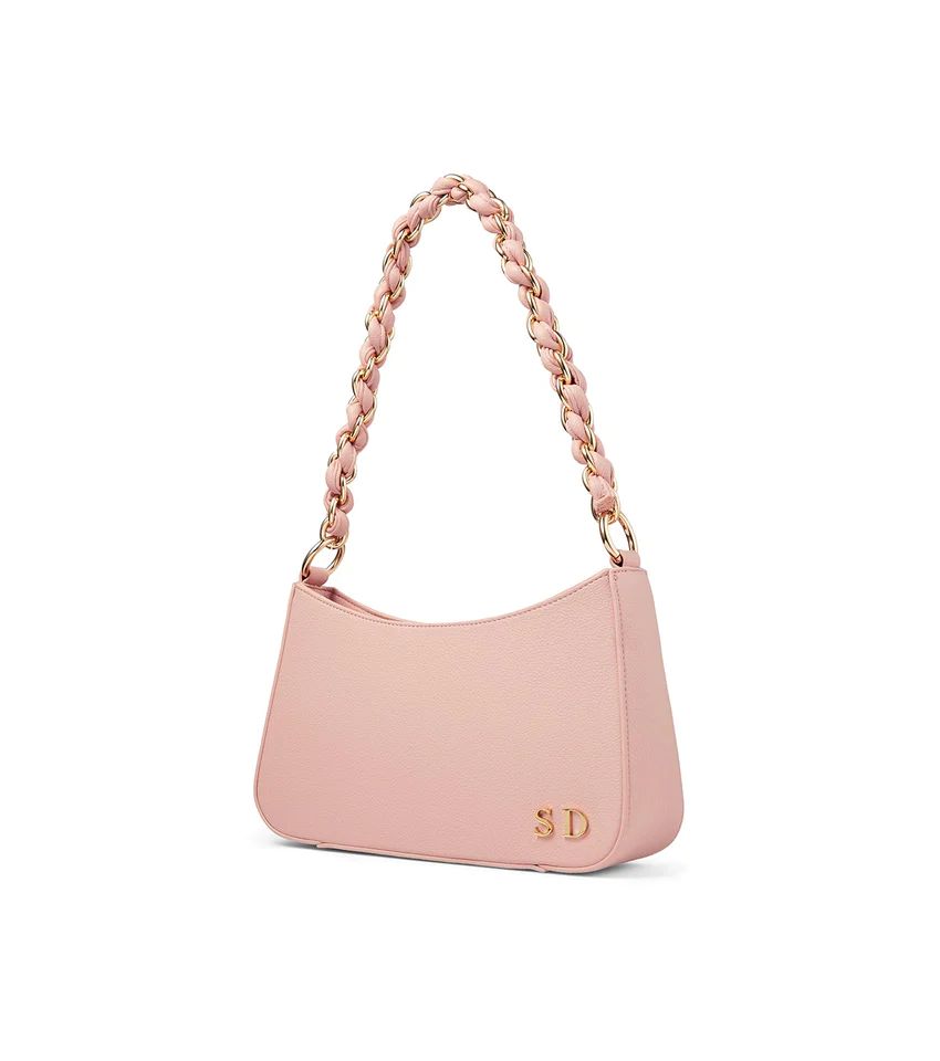 Blush Pink Chain Strap Shoulder Bag | Abbott Lyon