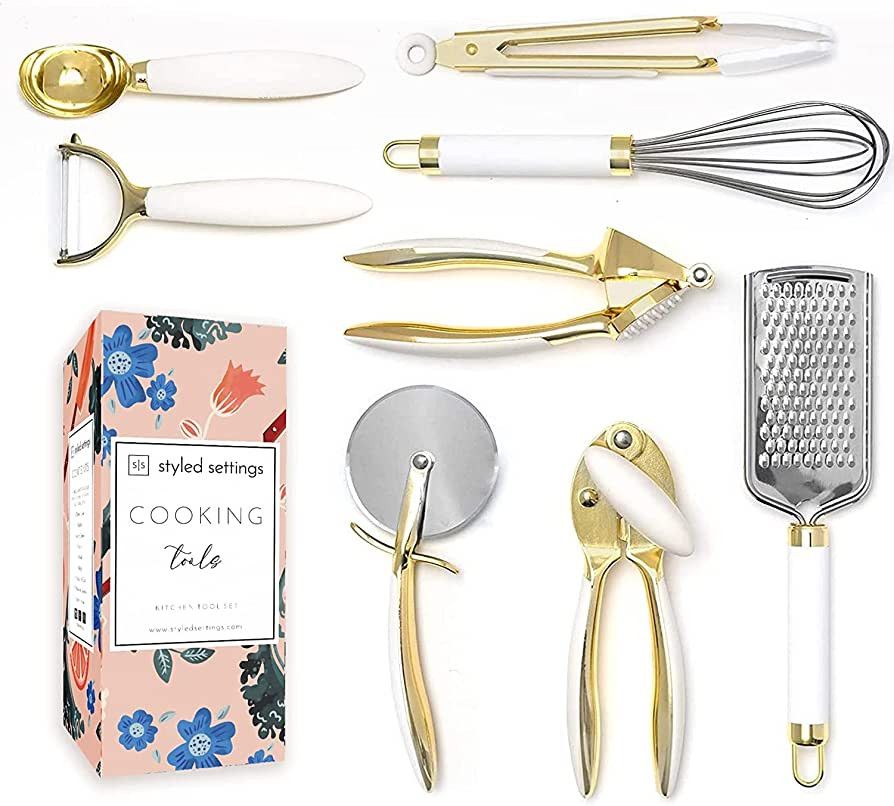 White & Gold Kitchen Tools and Gadgets Amazon kitchen finds amazon essentials amazon finds | Amazon (US)