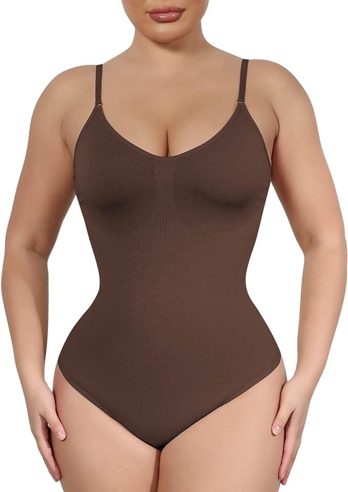 Seamless Bodysuit for Women Tummy Control Shapewear | Sculpting Body Shaper Thong Dupes Shaping T... | Amazon (US)