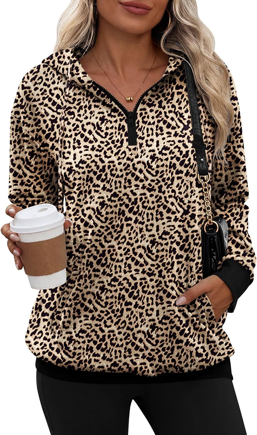 Zeagoo Hoodies for Women Half Zip Up Oversized Sweatshirt Fall Clothes 2026 | Amazon (US)
