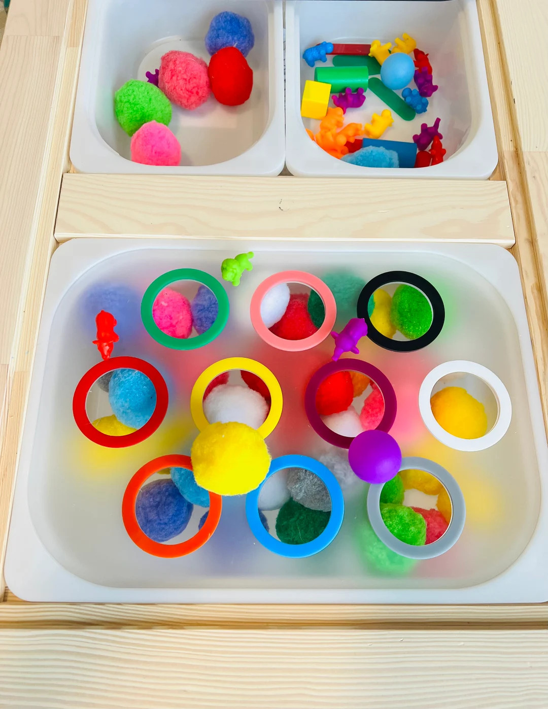 Large Color Sorting FLISAT Insert for TROFAST Bin, Sensory Bin Insert, Montessori - Etsy | Etsy (US)