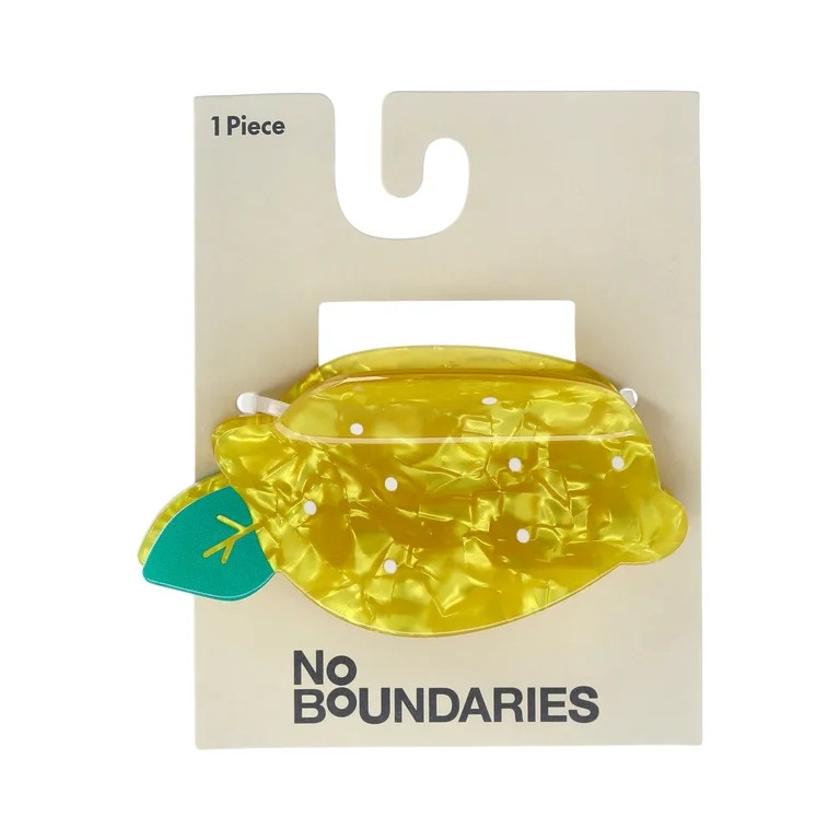 No Boundaries Lemon Hair Claw Clip, Women's | Walmart (US)