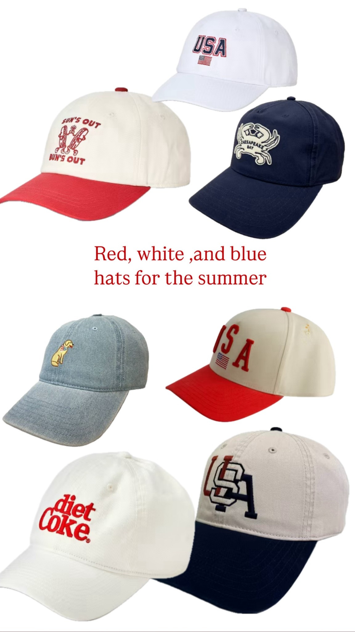 RW&B hats for the summer ☀️

#LTKSummerEdit #LTKStyleTip #LTKSeasonal