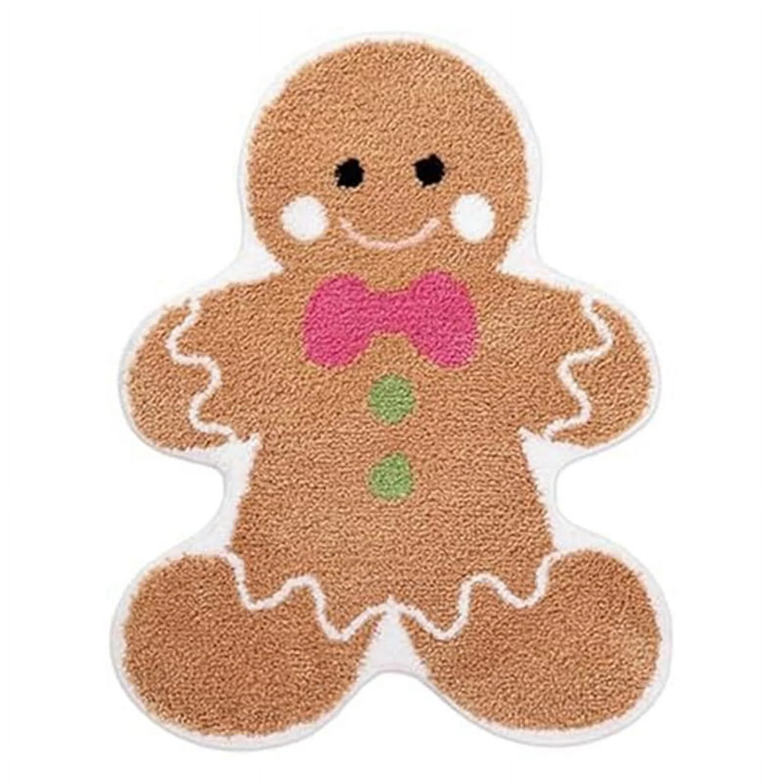 Gingerbread Bath Rugs Christmas Rug Cute Gingerbread Christmas Bathroom Rugs Fun Gingerbread Rug ... | Walmart (US)
