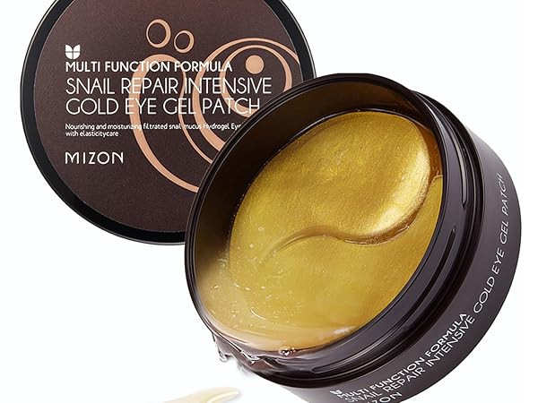 Under Eye Collagen Patches Eye Masks with 24K Gold and Snail, Eye Gel Treatment Masks for Puffy Eyes | Amazon (US)