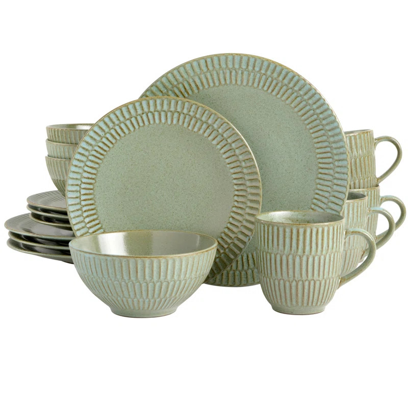 Gibson Elite Prisma Earthenware Dinnerware Set - Service for 4 | Wayfair North America