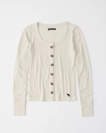 Button-Up Icon Cardigan | Abercrombie & Fitch US & UK