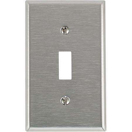 ENERLITES Toggle Light Switch Stainless Steel Wall Plate, Metal Plate Corrosive Resistant Cover f... | Amazon (US)